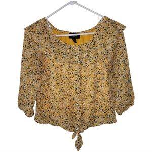 Floral Yellow Top